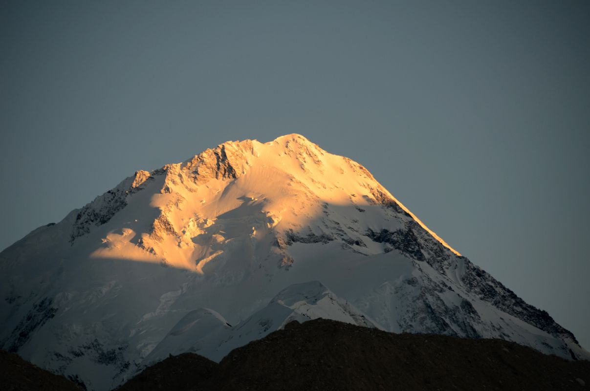 31 Gasherbrum I Hidden Peak North Face Close Up At Sunset From Gasherbrum North Base Camp In China 